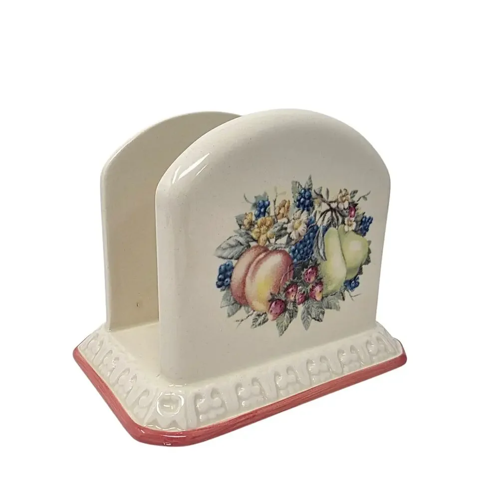 Vintage Avon Sweet Country Harvest Napkin Holder New in Box